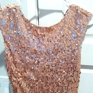 Rose Gold Sequin Bodycon Dress